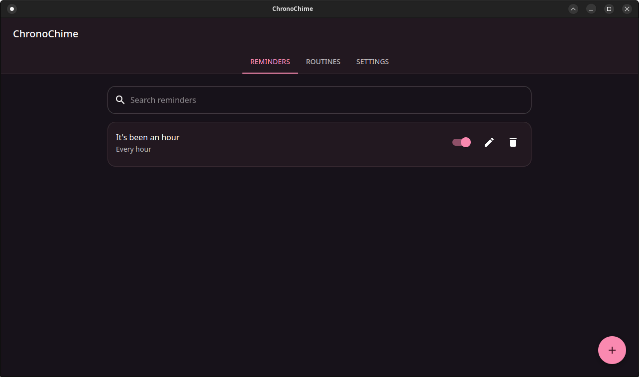 ChronoChime App Interface